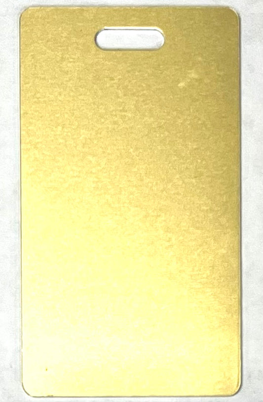 ID / Luggage Tag Satin Gold / Dull Gold  - 10 pack