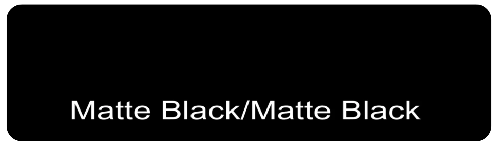 12" X 4" Matte Black / Matte Black Aluminum Sign Blank