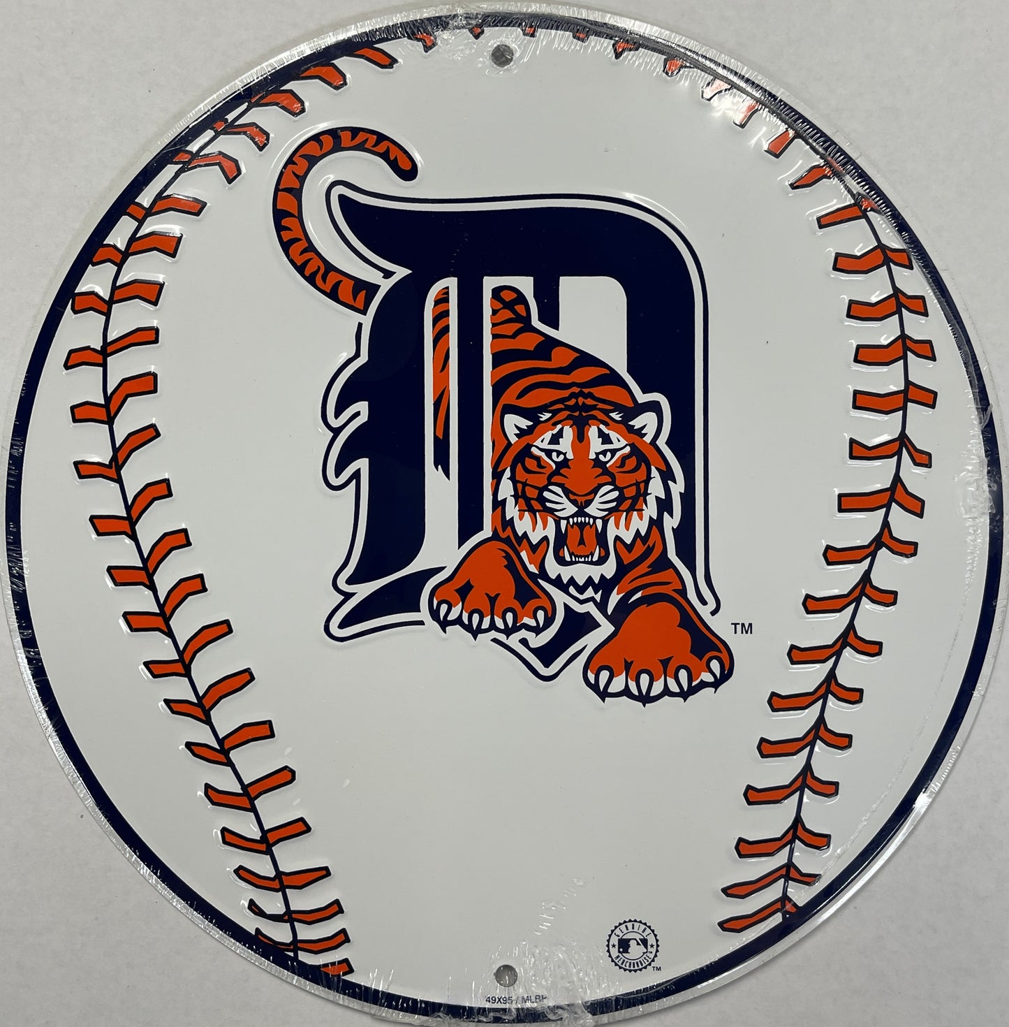 Detroit Tigers Aluminum MLB Baseball Sign