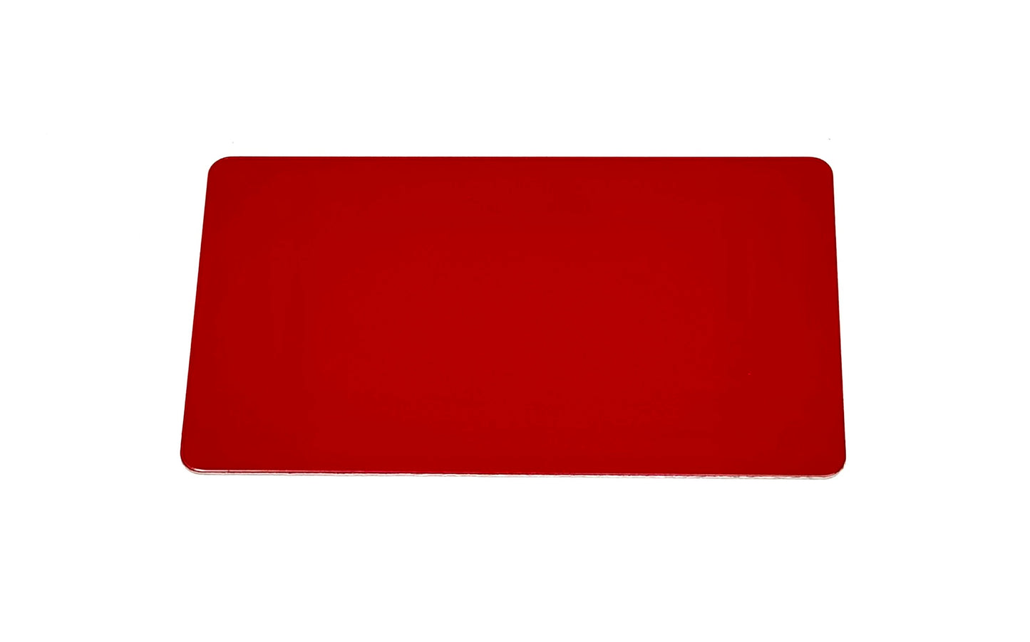 3.5" X 2" Victory Red/Victory Red Aluminum Business Card - 10 pack